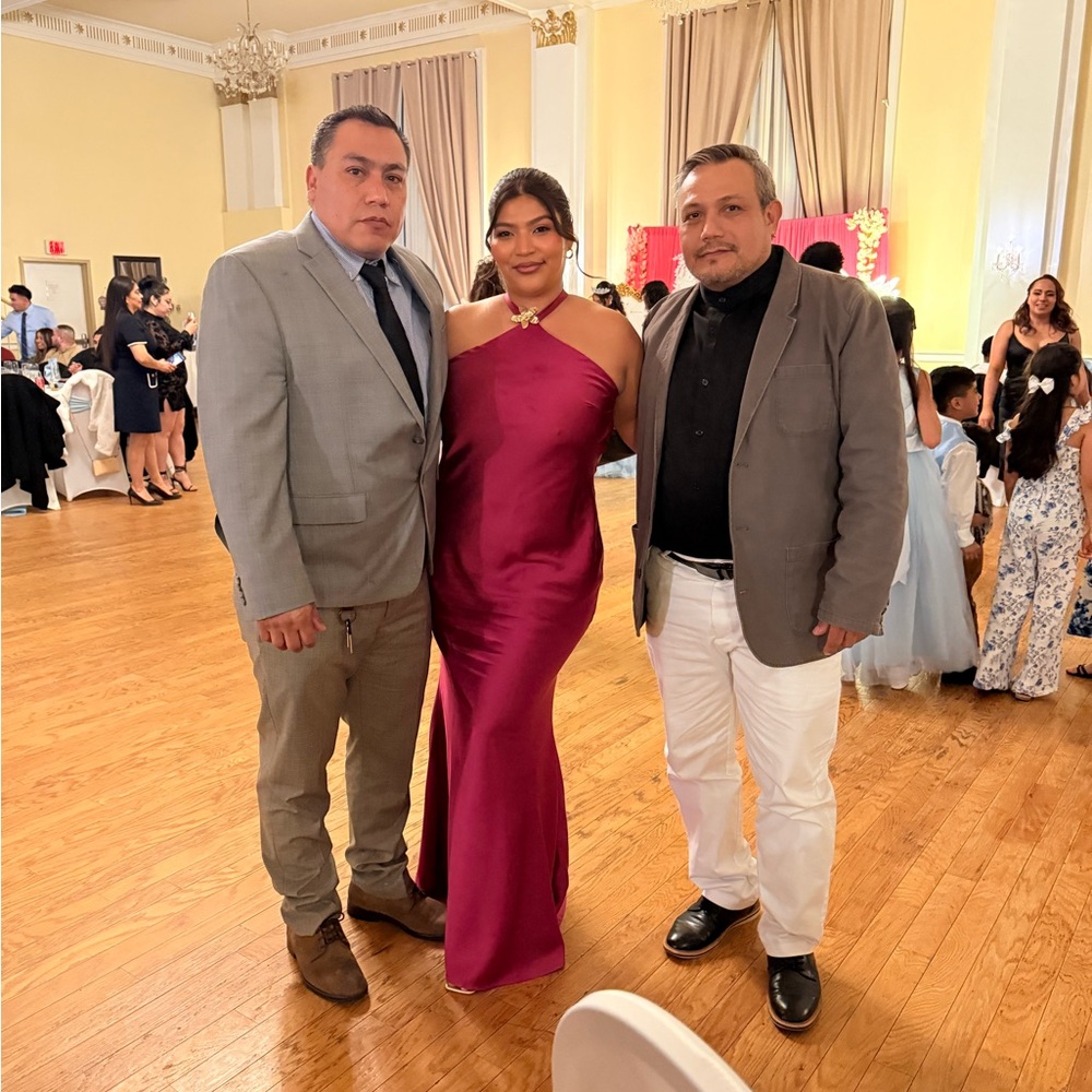 Chic Fuchsia Backless Dress - Picture 3 of 3